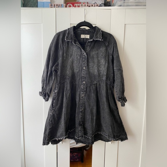 We The Free - Hannah Denim Mini Dress - Size Small - Picture 4 of 10